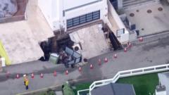 Watch: Sinkhole at Nicolas Cage's Malibu house swallows driveway