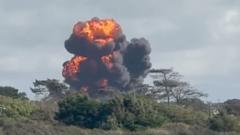 Two pilots eject and parachute out of RAF plane before crash